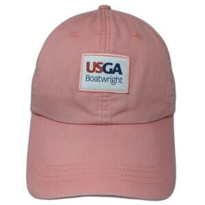 Ahead Baseball Cap Pink One Size USGA Boatwright Hat Cotton Slideback Golf